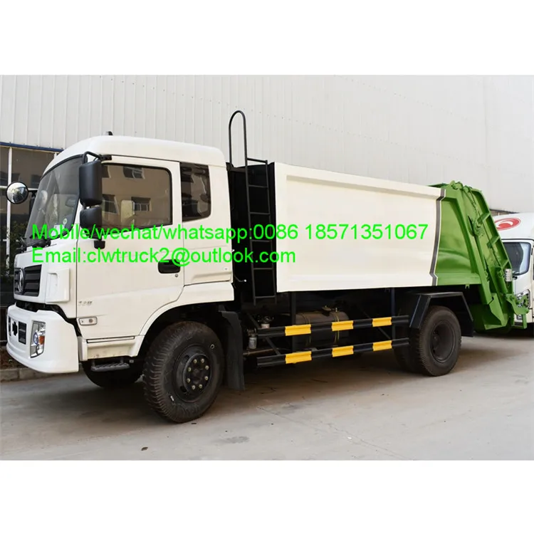 DongFeng 15m3 hydraulic arm garbage compactor truck capacity