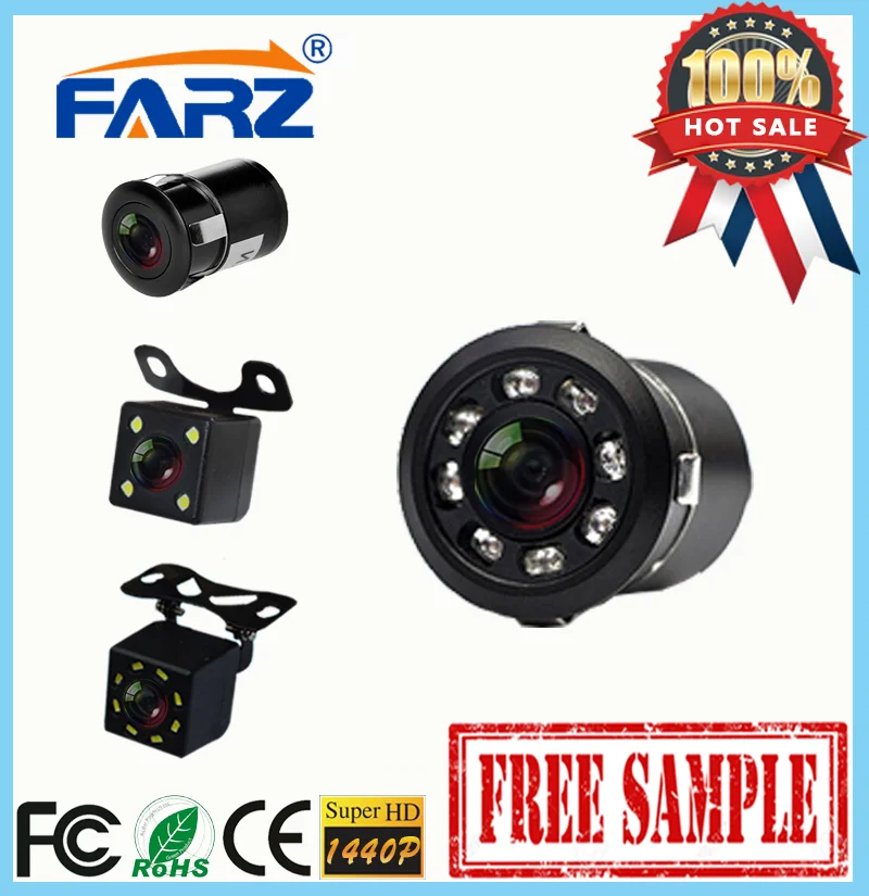 Car Front Camera Left and Right Side Reversing Fit Sony CCD Rear View Night Vision