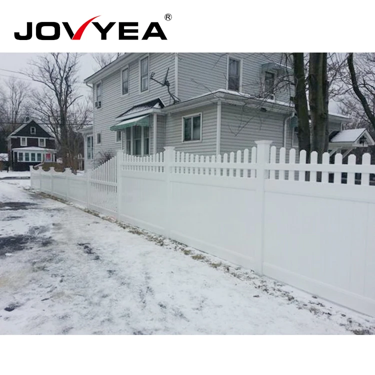 Decorative Modern PVC White Vinyl Privacy Fence Plastic Fencing Prices For Garden