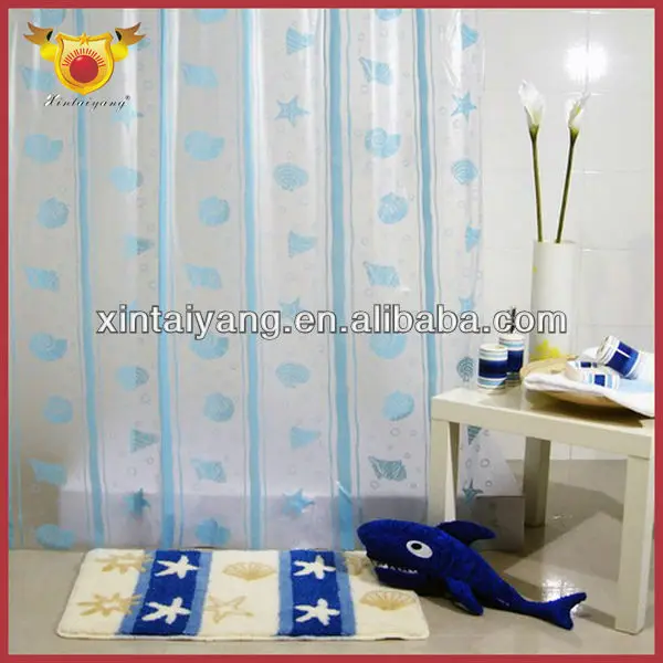 Оптовая продажа занавески для душа прозрачный пвх материал пластик антибактериальный занавески для душа