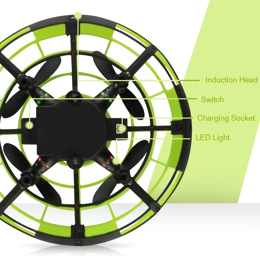 
Flying Ball RC UFO Mini Drone Flying Saucer Toys Hand Controlled Top Remote Control Fly Toy New Children Gifts 