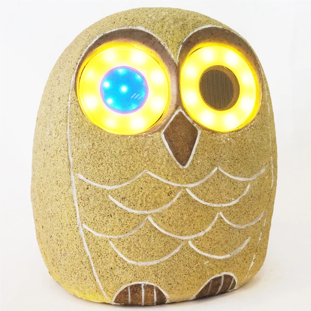 Owl exterior garden wireless led light bluetooth speaker