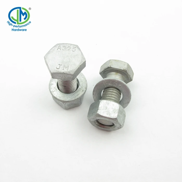 ASTM A325 high strength thread m22 hex bolt grade 8.8 10.9
