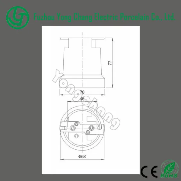 factory exporting lamp holder E40 ceramic light holder