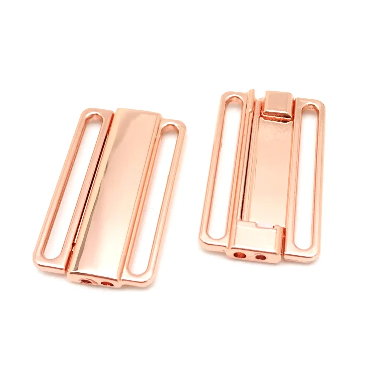 Wholesales Custom metal nursing bra clasp for swimwear bra gold swimwear claps closure