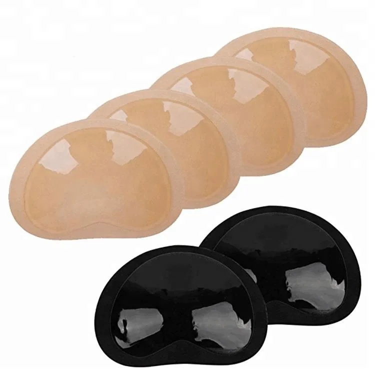 hot selling Silicone Invisible self-adhesive sponge double bra cup pads push up sports bra pushup padded for women
