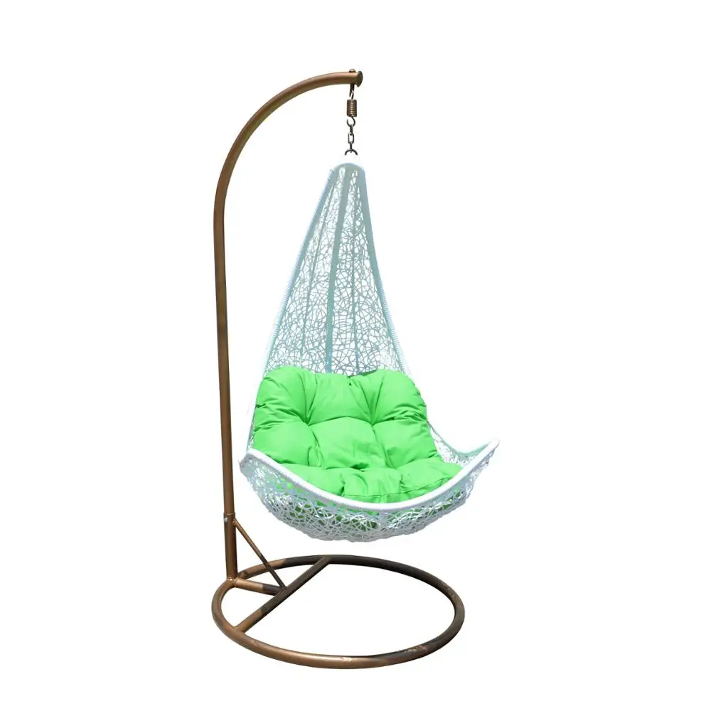 Outdoor patio hot sales PE rattan swing hanging chair