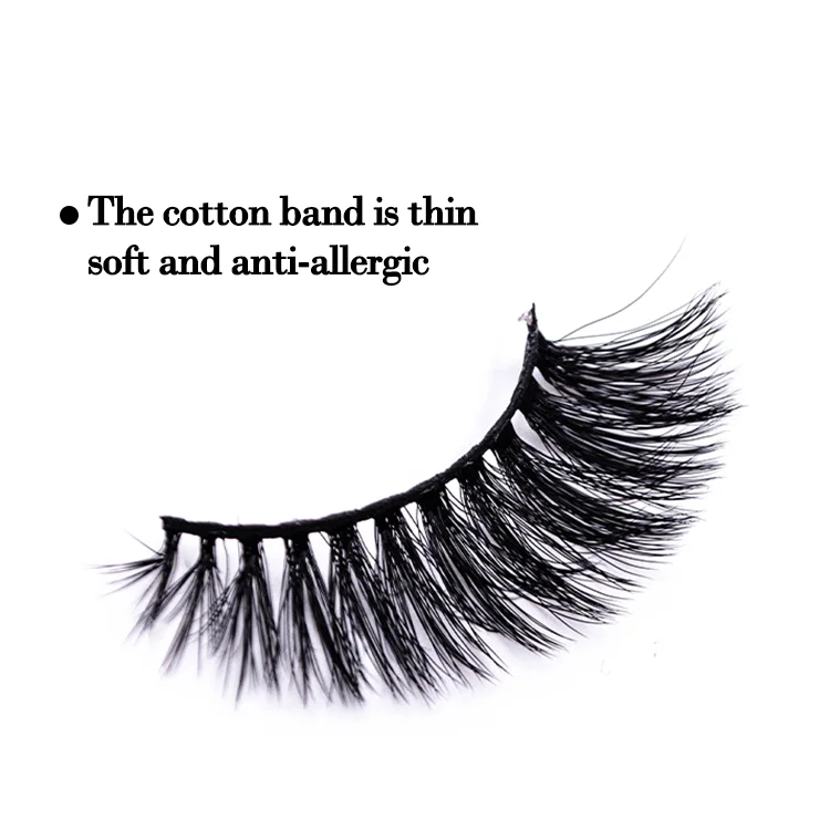 
Wholesale Lashes Best Silk Faux Mink Strip Private Label Custom Eyelashes 