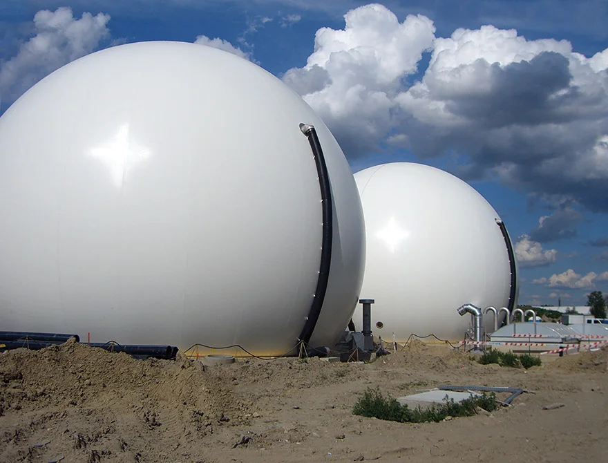 Methane gas torch with Double membrane gas for Biogas equipment