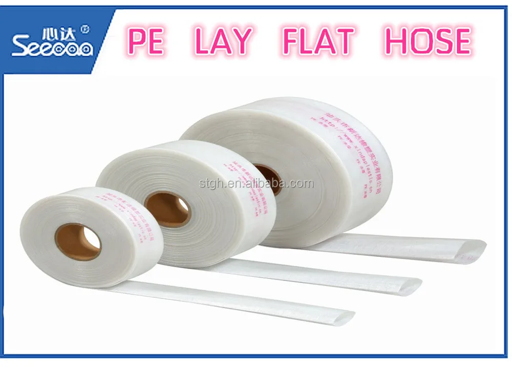 
3 inch or 4 inch black PE lay flat hose 