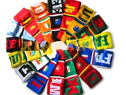 Acrylic Woven Jacquard Knit Printing Sport Knitted Soccer Football Fan Scarf