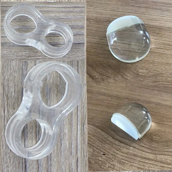NEW clear hemisphere door stopper with hook/heavy duty door stoppers/high quality door stopper with screw
