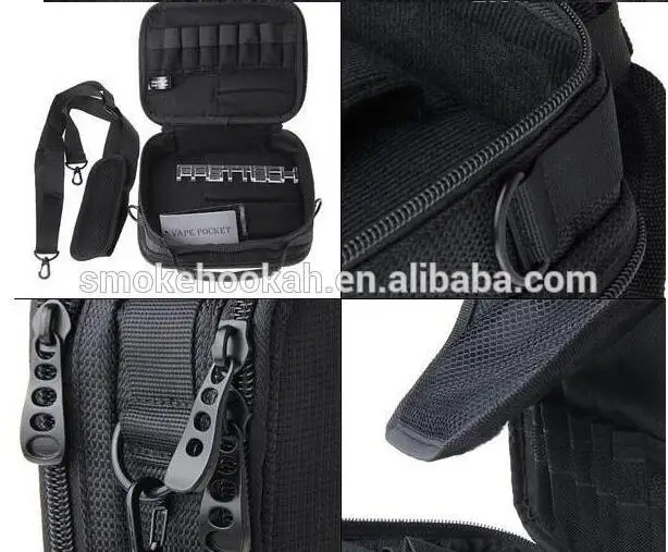 E Cig Tool Kit DIY Bag , OEM/LOGO ecig mod bag vapor carring case /double-deck vape pocket With Good Quality