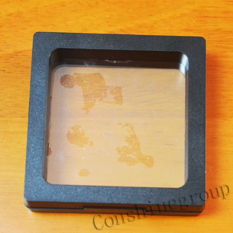 7x7x2cm black Plastic 3D suspension jewelry packaging box