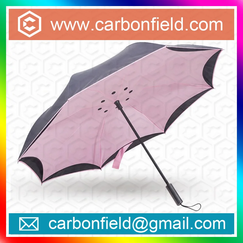 Custom new design inverted umbrella , Promotional customized Anti UV sunshade