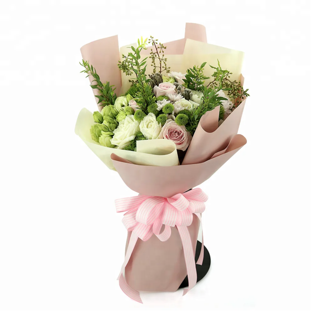 
Luxury Kraft Paper Texture Gift Tissue Wrapping Paper Fresh Flower Wrapping Paper 