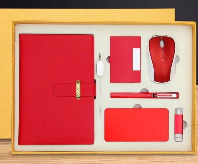2019 office gift set factory price with good quality,embossed logo notebook gift set