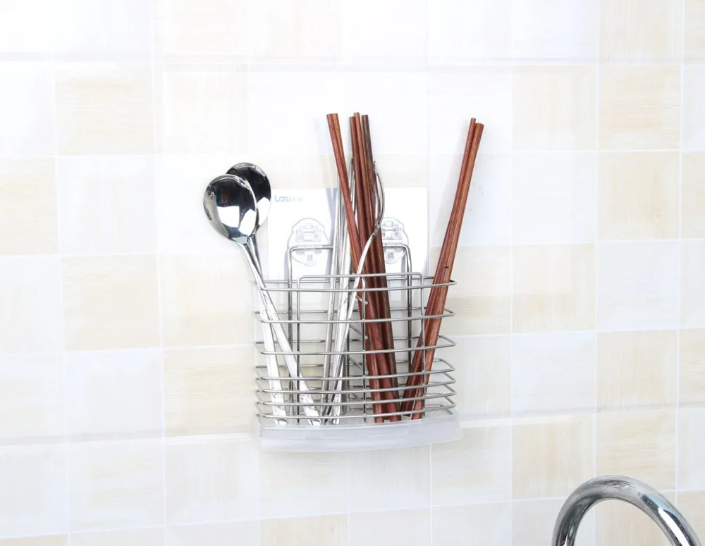 Stainless Steel Knife Fork Spoon Holder Kitchen Chopstick Rack