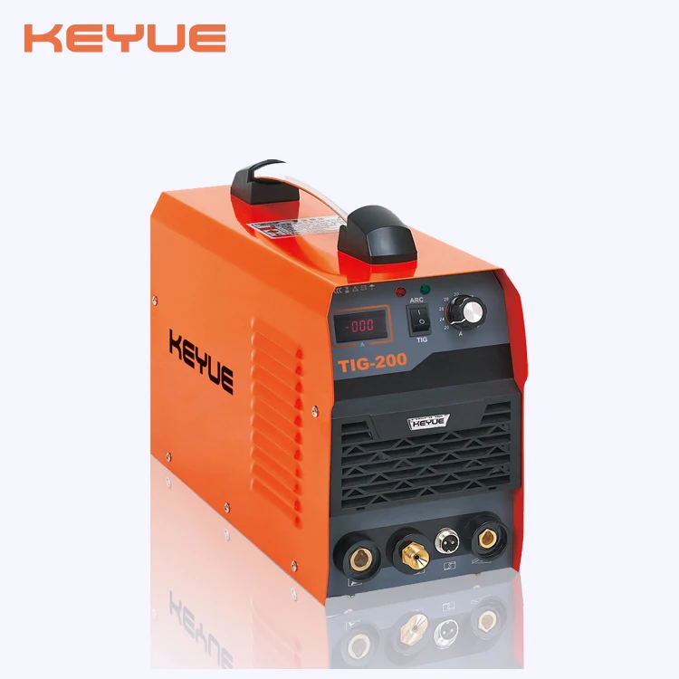 TIG200 IGBT DC Inverter single phase high frequency portable argon gas tig/mma stainless steel welding machine mitech tig welder