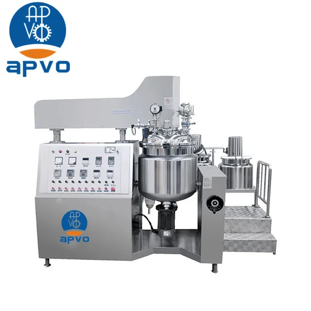 Cosmetic cream vacuum emulsion homogenizer mixer stainless steel liquid chemical mixing machine liquid soap making machine mixer