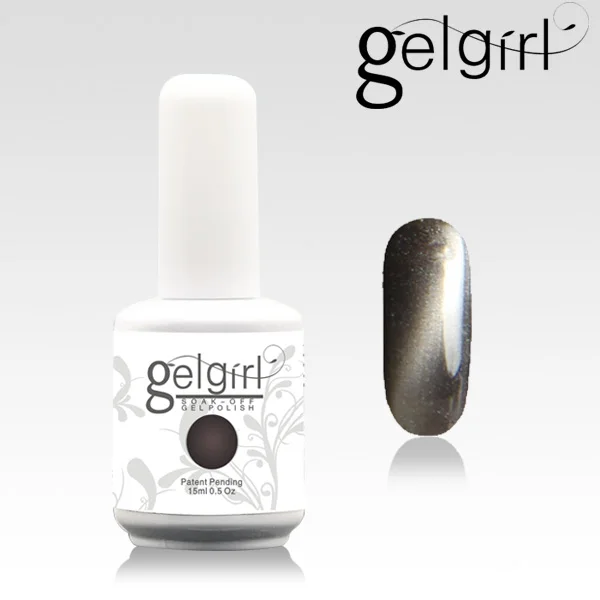 ICE 4x magnetic cat eye UV soak off gel nail polish 15ml top coat base coat
