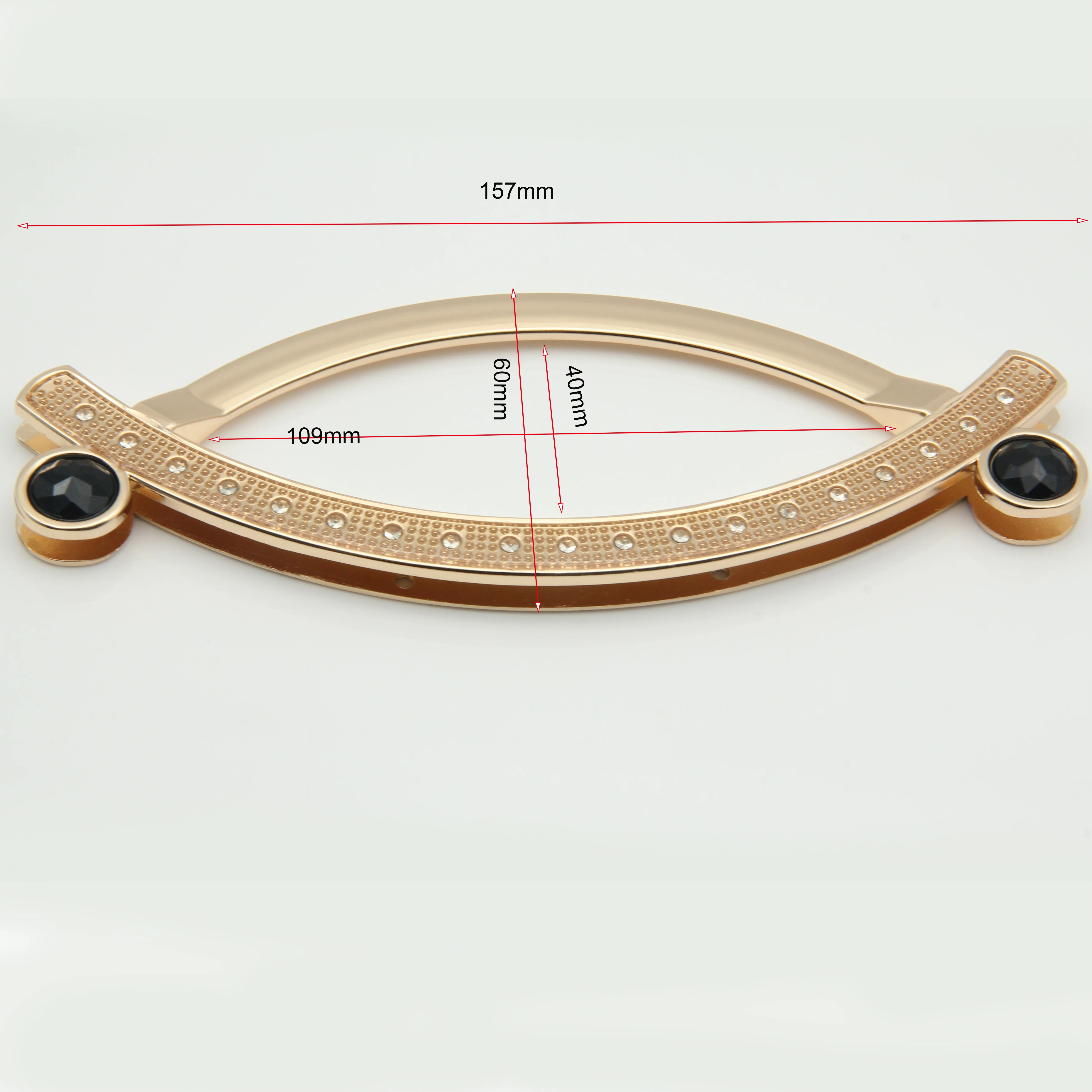 Fancy Good Quality Women Bag Hardware Accessories Metal Bag Handles For Sale