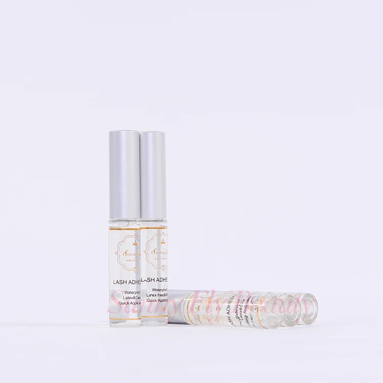 
Custom logo white fake fashion cosmetic latex Korea strip eyelash glue 