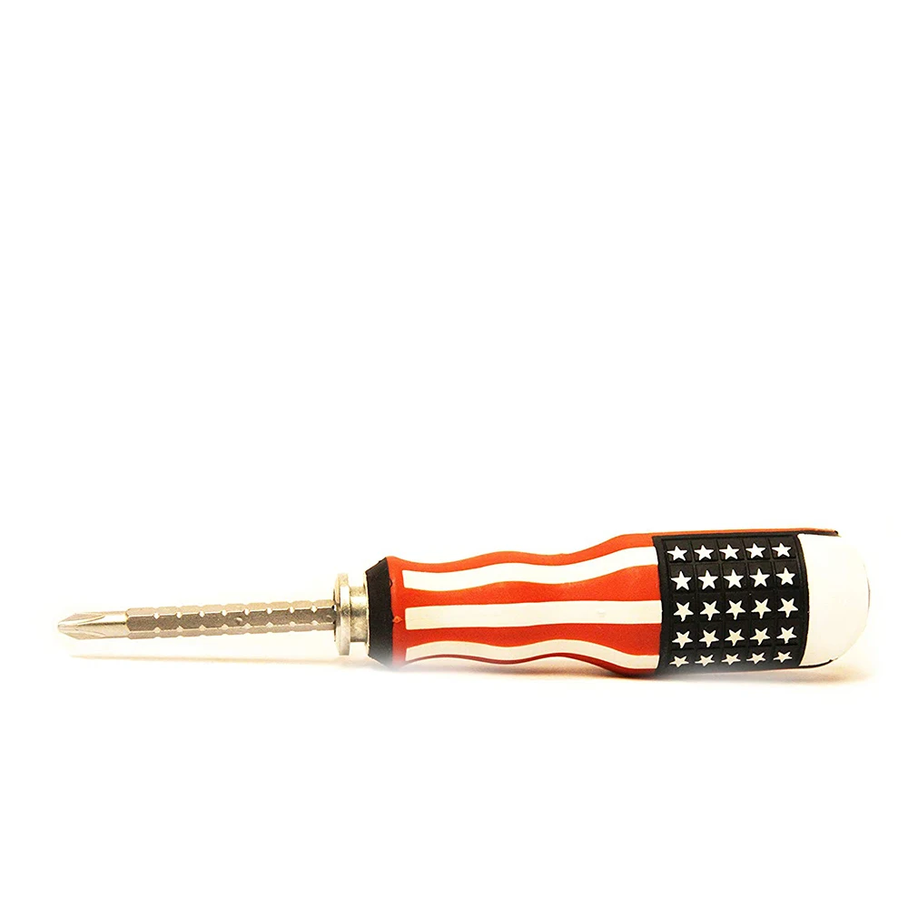 USA Screwdriver 2-in-One Combinations - Flat & Phillips Screwdriver Heads, Magnetic Tips, Heavy Duty Grip Home &ngth Screwdriver