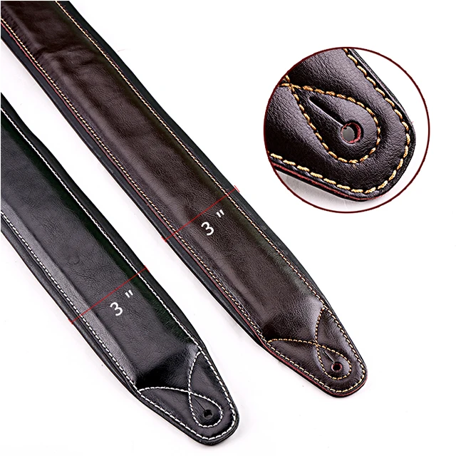 
3 1/4' High Quality Cowhide Padded Leather Guitar Bass Strap Guitar Belt 3 1/4'' High Quality Cowhide Padded Leather Guitar Bass Strap Guitar Belt with&nbsp; Crocodile Deisgn