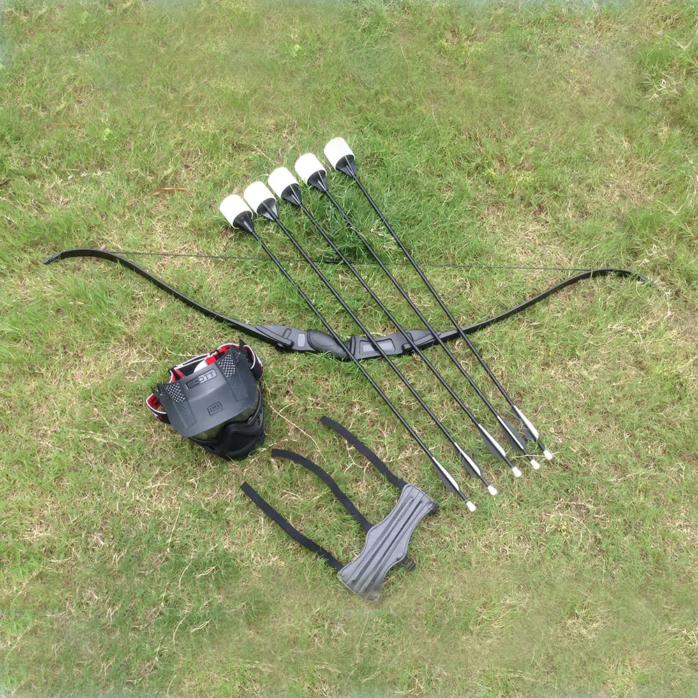 25lbs Bow and Arrows Set for Archery Combat Tag Game CS Archery