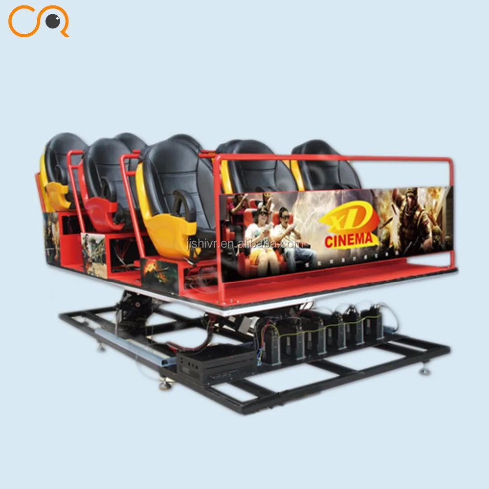 XD Cinema 6dof motion platform 6 / 9 / 12 seats 5d Cinema Equipment Including Outside Cabin / box