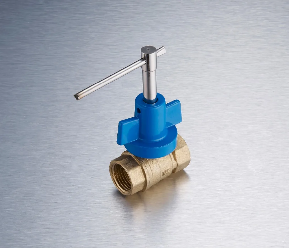 High quality brass ball valve in lock with key