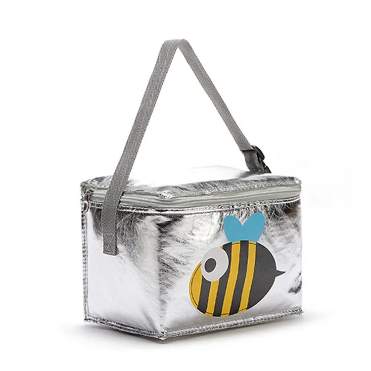 New portable  Aluminum Foil custom breastmilk beach cooler bag waterproof duffel bag cooler