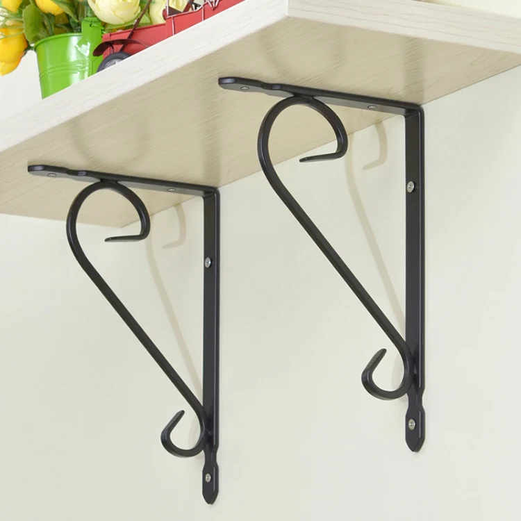 
Home indoor metal decorative cast iron brackets for shelf 
