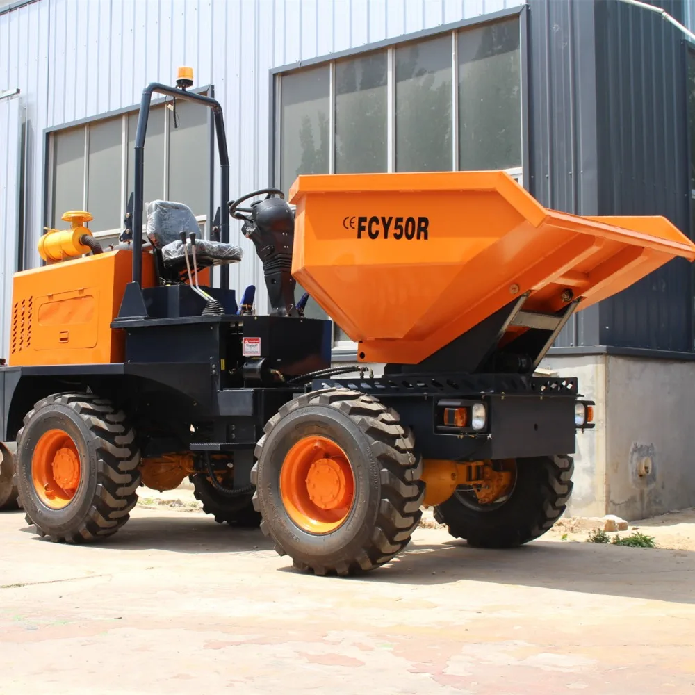 Низкая цена FCY50R передний самосвал мини-площадки 4wd 5 тонн грузовик гусеничный