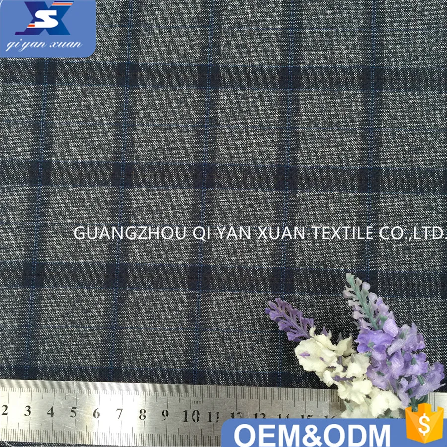 Новинка 75% полиэстер 25% вискоза смешанный материал клетчатый дизайн подходит для мужского костюма блейзера брюк одежды тканая ткань поставщик из Гуанчжоу