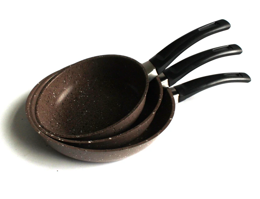 Хит продаж 2017, набор мраморных сковородок