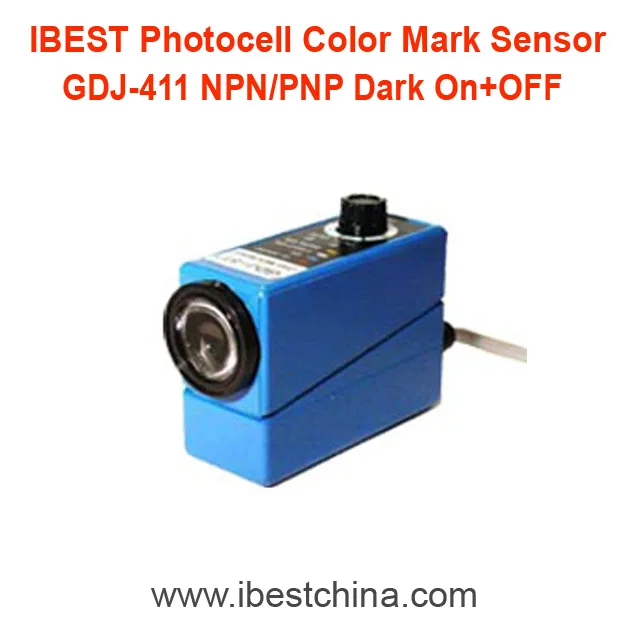 GDJ-311 Green+Red Light Photocell Color Mark Sensor Switch/ Photoeye Sensor NPN/PNP 24VDC Replace Sick NT6  (IBEST)