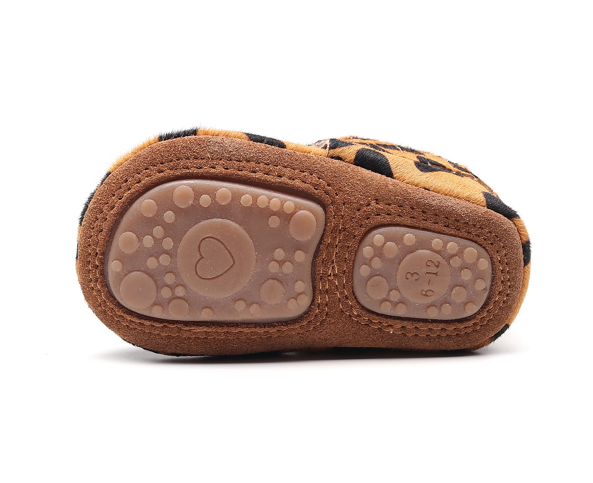 Genuine Leather Baby Boys Moccasins Plush Shoes Soft Crib Babe Leopard Print Sneakers For Newborn Kids Girl