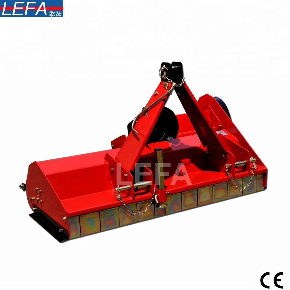 Tractor hitch 3 point agricultural double blades flail mower