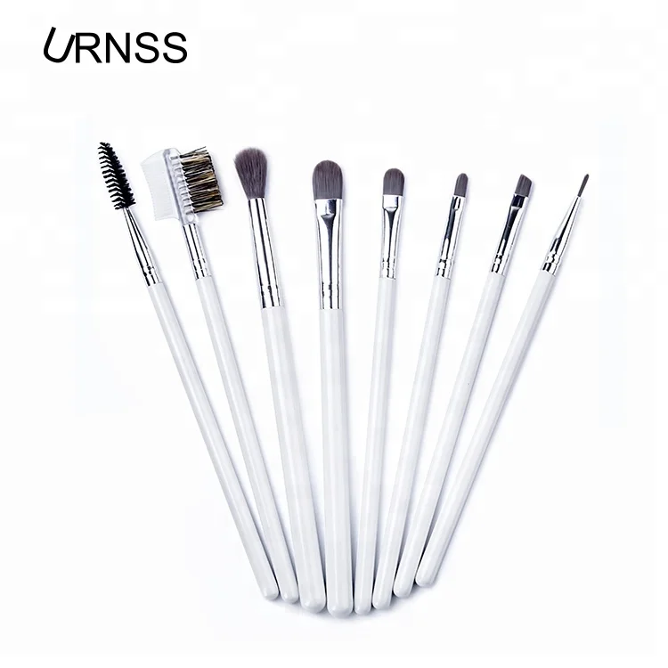 Набор кистей для макияжа с белой ручкой, 13 шт.