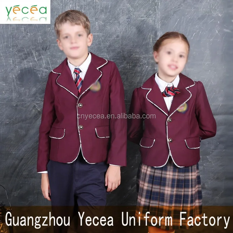 Hot selled high quality school uniform for primary students