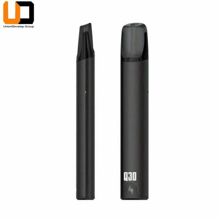 
Best selling 2ml empty pods 350mah built-in battery custom logo disposable pod flat style cbd pod 