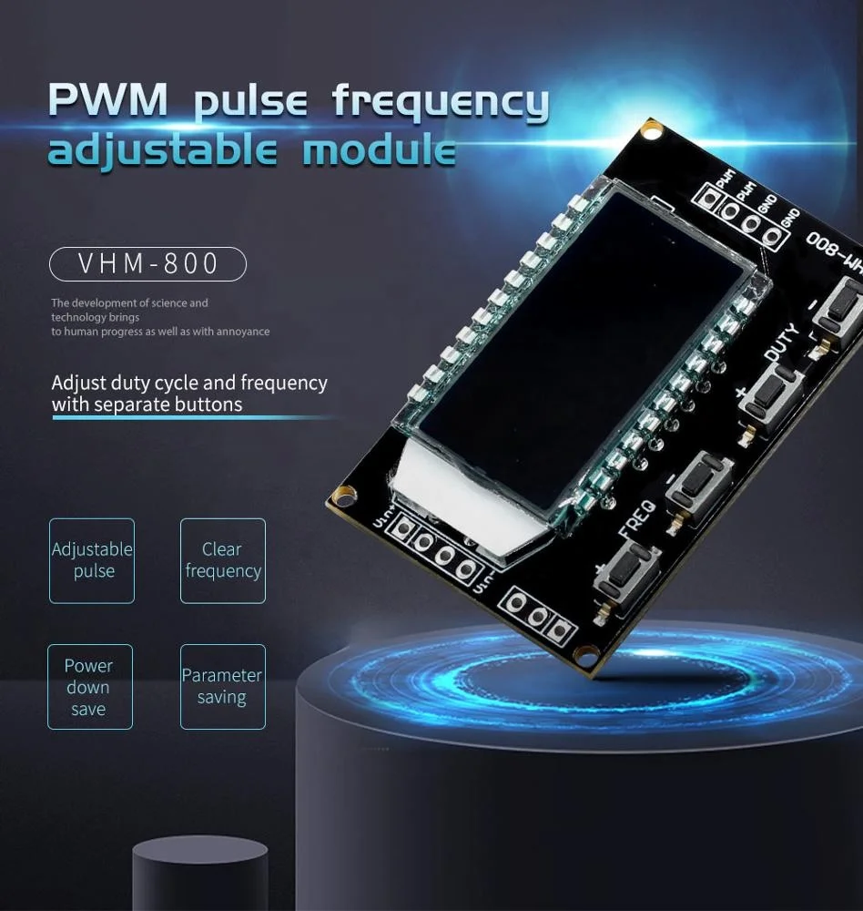 
VHM 800 PWM pulse frequency duty cycle adjustable module Square wave rectangular wave signal generator  (62128229238)