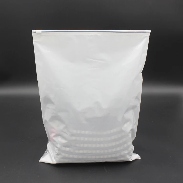 Best Selling Products LDPE HDPE CPE PPE PVC Plastic Slider Zipper Bag For Cloth Packing