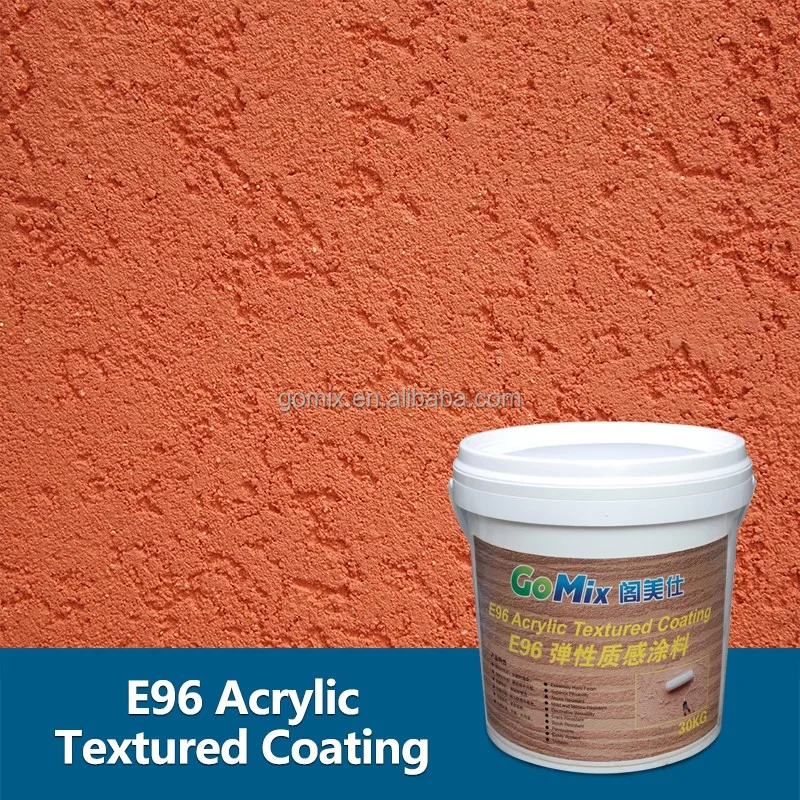 Hard Finish Crack Resistant E96 Paint for Rendered Walls