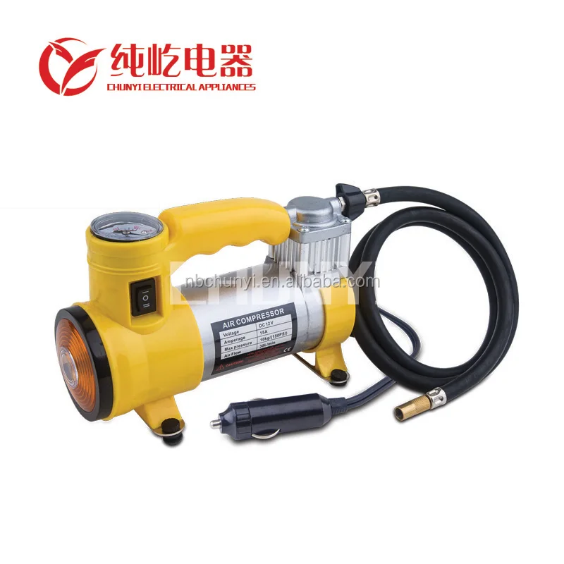 
DC12V car air compressor auto inflating tire tools emergency repair tyre compressor heavy duty metal inflator China factory good 