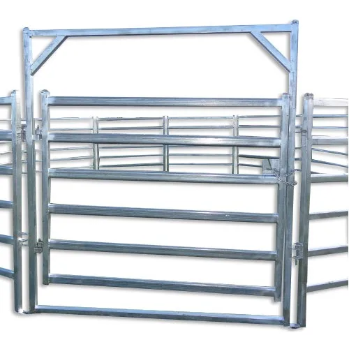 Australia Standard 1.8x2.1m 6 Rails Light Duty Galvanized Pipe Cattle Corral Fence Panels