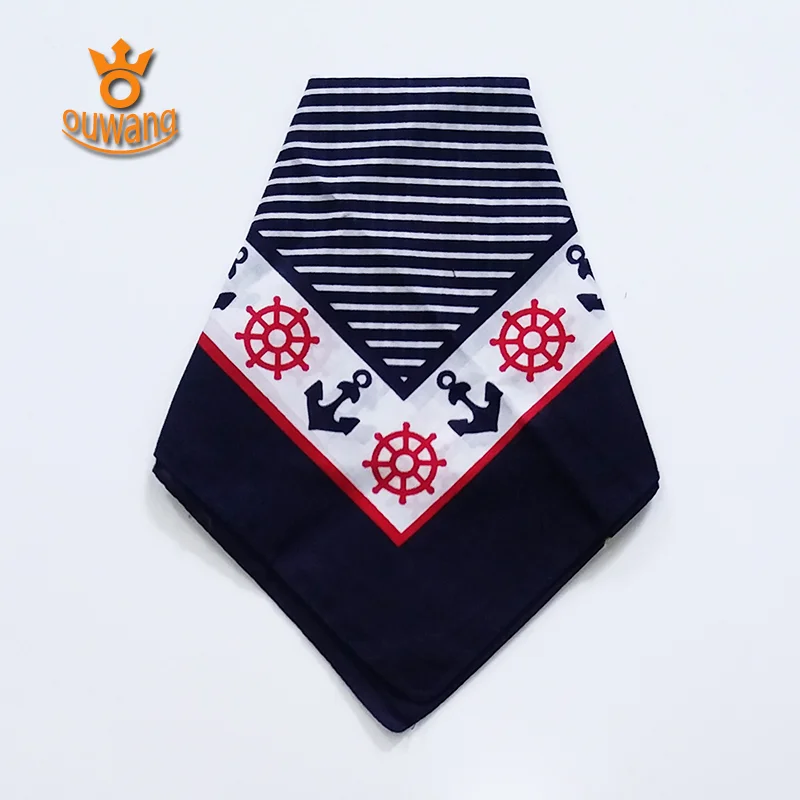 
Wholesale Cheap Custom Printed Organic Cotton Square Bandana 