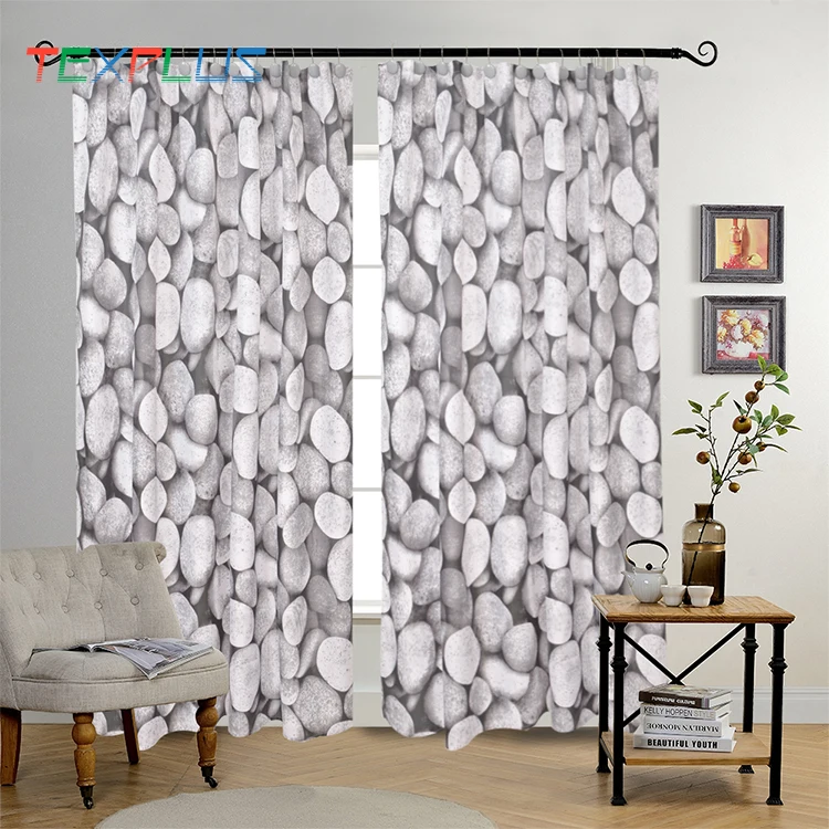 
New design printed waterproof shower curtain with matching curtain window 